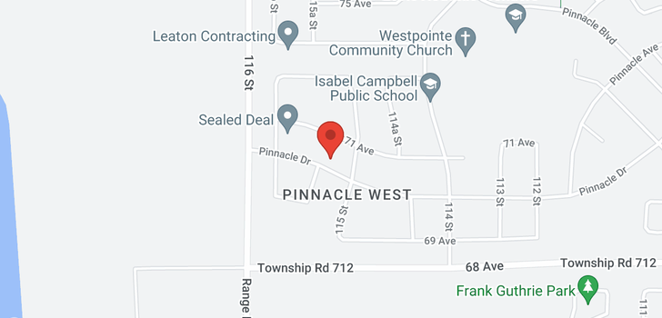 map of 11506 Pinnacle Drive